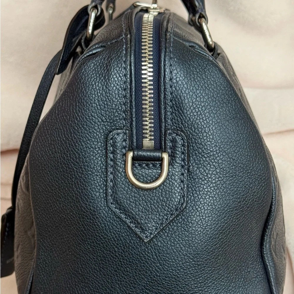 Louis Vuitton Monogram Empreinte Speedy Bandouliere 25 M43740 Dark blue - Picture 9 of 16
